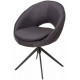 Стул ANABEL 360 град. поворот Темно-серый Maison 99# / OTE COBBLE 457 / серый каркас, ®DISAUR