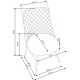 Стул HALMAR K405, св. серый