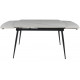 Стол DTM0102CS-120WMM-MBL керамика WHITE MARBLE MATT 120, основ. металл черный
