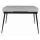 Стол DTM0102CS-120WMM-MBL керамика WHITE MARBLE MATT 120, основ. металл черный