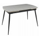 Стол DTM0102CS-120WMM-MBL керамика WHITE MARBLE MATT 120, основ. металл черный