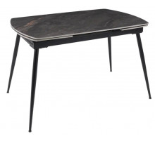 Стол DTM0102CS-120LG-MBL керамика LABRADOR GLOSS 120, основ. металл черный