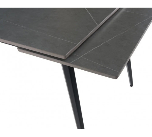 Стол DTM0101CS-120AG-MBL керамика ARMANI GRAY 120, основ. металл черный