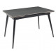 Стол DTM0101CS-120AG-MBL керамика ARMANI GRAY 120, основ. металл черный