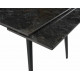 Стол DTM0101CS-120UG-MBL керамика UMBER GLOSS 120, основ. металл черный
