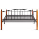 Кровать АТ-915 (Queen bed), красный дуб/черный