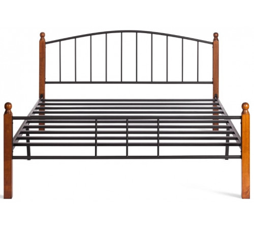 Кровать АТ-915 (Queen bed), красный дуб/черный