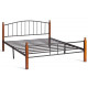 Кровать АТ-915 (Queen bed), красный дуб/черный
