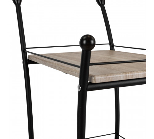 Сервировочный столик Марко Дуб сонома / Эбеновое дерево / Черный