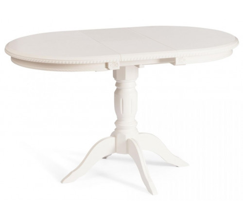 Стол СТЕФАНО/STEFANO бук, мдф, 100+30x80x77см, Ivory white