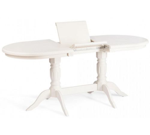 Стол COPPOLA  бук, мдф, 140+40x80x77см, Ivory white