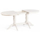 Стол COPPOLA  бук, мдф, 140+40x80x77см, Ivory white