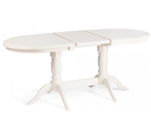 Стол COPPOLA  бук, мдф, 140+40x80x77см, Ivory white
