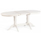 Стол COPPOLA  бук, мдф, 140+40x80x77см, Ivory white