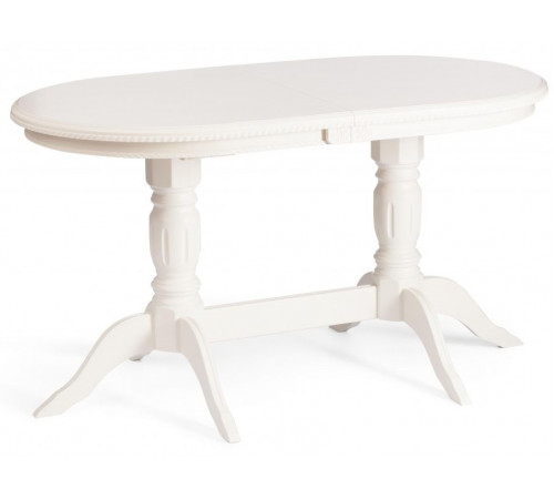 Стол COPPOLA  бук, мдф, 140+40x80x77см, Ivory white