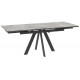 Стол JACK-140 (Stone grey st cer/черный) 140(30+30)х85