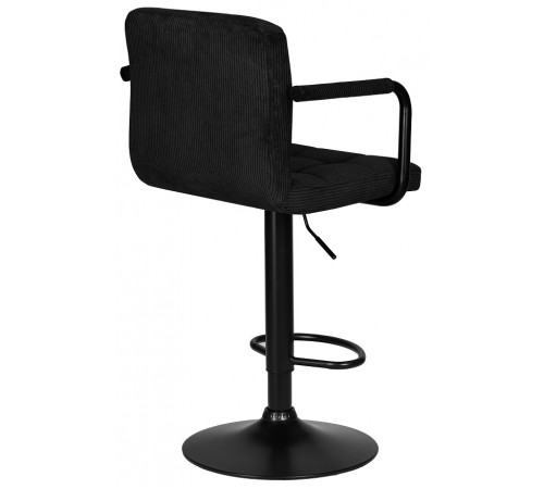 Стул барный DOBRIN KRUGER ARM BLACK черный вельвет (LAR-E2041-52)