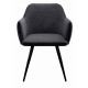 Стул DikLine 277 поворотный TW11 серый, ножки черные