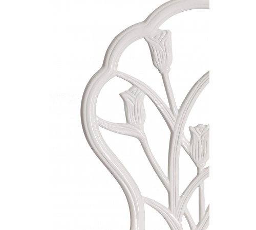 Комплект Secret De Maison Waltz of flowers (стол +2 стула) алюминиевый сплав, D60/H67, 52Х40Х89см, античный белый