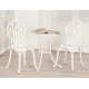 Комплект Secret De Maison Waltz of flowers (стол +2 стула) алюминиевый сплав, D60/H67, 52Х40Х89см, античный белый