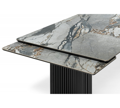 Стол Мален 240x110 керамика mineral stone baldoser / черный