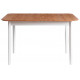 Стол Соната Люкс раздвижной/Sonata Lux extension table, 120(150)х75х75 см антик/белый