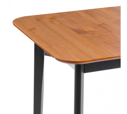 Стол для кухни Соната Люкс раздвижной/Sonata Lux extension table, 120(150)х75х75 см антик/черный