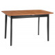 Стол для кухни Соната Люкс раздвижной/Sonata Lux extension table, 120(150)х75х75 см антик/черный