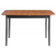 Стол для кухни Соната Люкс раздвижной/Sonata Lux extension table, 120(150)х75х75 см антик/черный