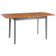Стол для кухни Соната Люкс раздвижной/Sonata Lux extension table, 120(150)х75х75 см антик/графит