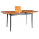 Стол для кухни Соната Люкс раздвижной/Sonata Lux extension table, 120(150)х75х75 см антик/графит