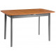 Стол для кухни Соната Люкс раздвижной/Sonata Lux extension table, 120(150)х75х75 см антик/графит