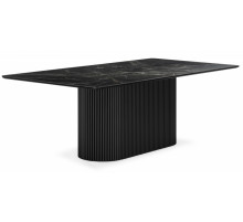 Стол Ривера 220x110 flint nero sahara / черный