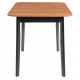 Стол на кухню Соната Люкс/ Sonata Lux table, 120х75х75 см массив сосны, антик/чёрный