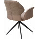Стул LENNE 360 град. поворот., латте MILAN-430, ткань/ MOHAIR-440, ткань/ Черный, ®DISAUR
