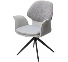 Стул LENNE 360 град. поворот., серый MILAN-450, ткань/ MOHAIR-151, ткань/ Черный, ®DISAUR