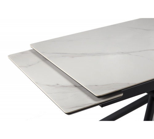 Стол Мэриан 120(180)х80 snow alpin white / черный