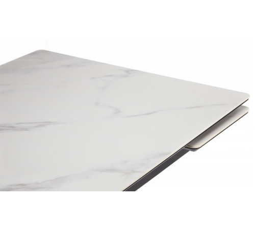 Стол Мэриан 120(180)х80 snow alpin white / черный