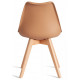 Стул TULIP (mod. 73-1) дерево/пластик/экокожа, 47,5x55x80 см, Бежевый (Latte)