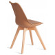 Стул TULIP (mod. 73-1) дерево/пластик/экокожа, 47,5x55x80 см, Бежевый (Latte)