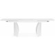 Стол Готланд 180(240)x90 statuario titan gloss / белый