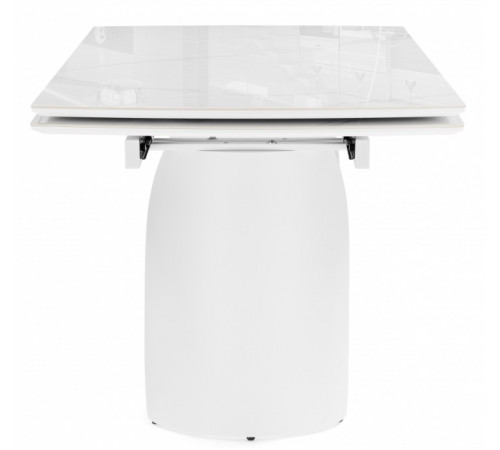 Стол Готланд 180(240)x90 statuario titan gloss / белый