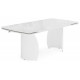 Стол Готланд 180(240)x90 statuario titan gloss / белый