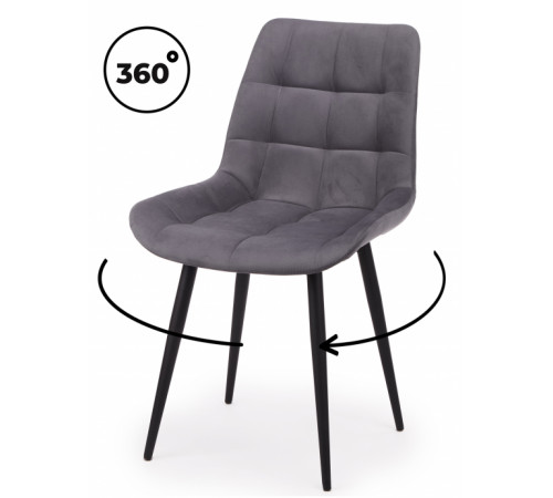 Стул Челси 360 К темно-серый (zd 995) / черный