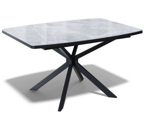 Стол KENNER BR1200 черный/керамика ITALIAN MIDDLE GRAY арт.170193