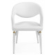 Стул Palma white / white and gold