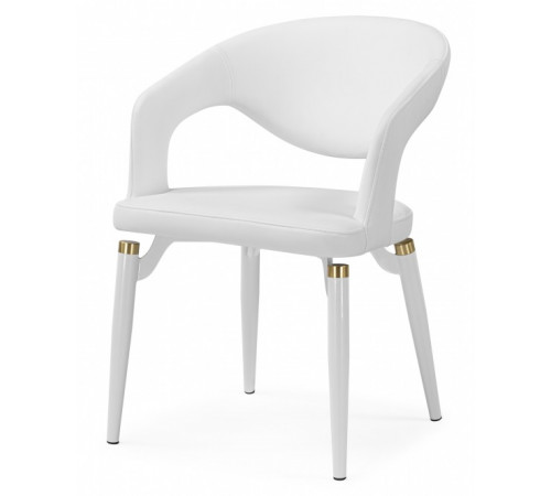 Стул Palma white / white and gold