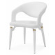 Стул Palma white / white and gold