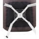 Стул DC837-VDBR-SMBL-360ARM Темно-коричневый#M45/велюр, белый каркас