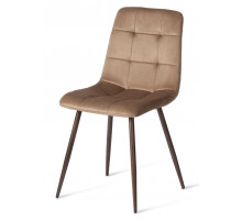 Стул CHILLY (mod. JSC-220) Велюр/металл , 44,5х52,5х88 см, коричневый